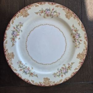 Noritake Set Of 6 Cream and Gold Floral Dinner Plate